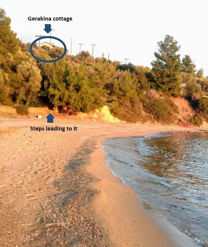 Gerakina Beach Cottage Psakoudia Exterior foto
