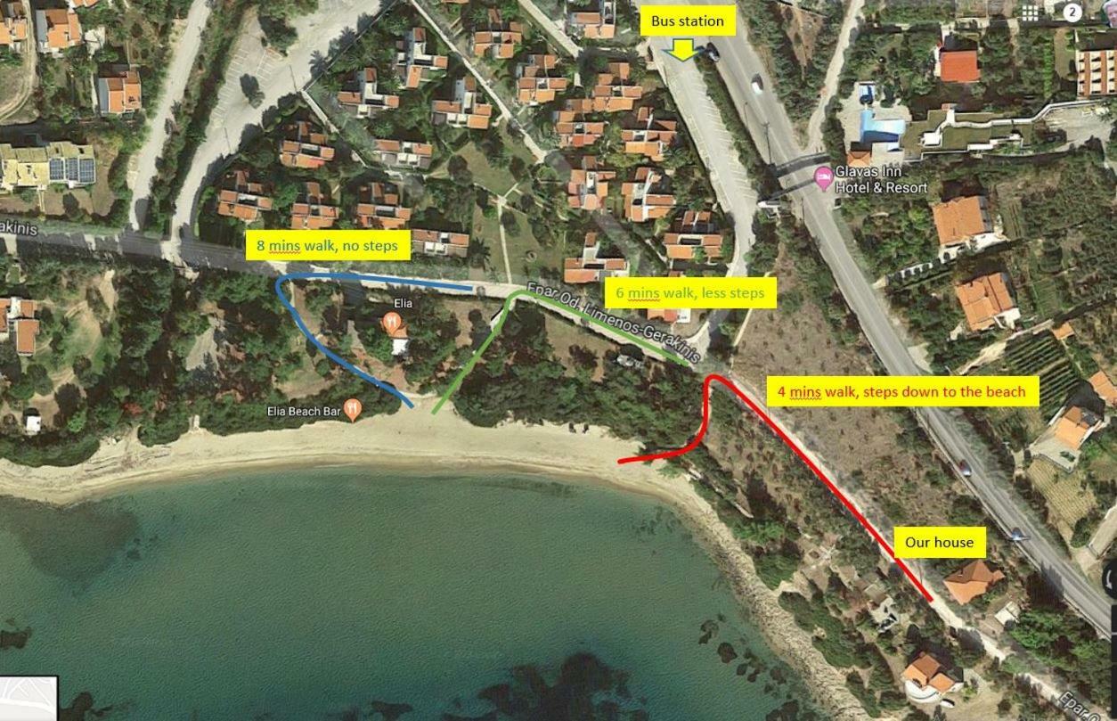 Gerakina Beach Cottage Psakoudia Exterior foto